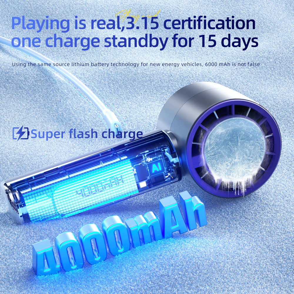 Powerful LED Handheld Bladeless Fan