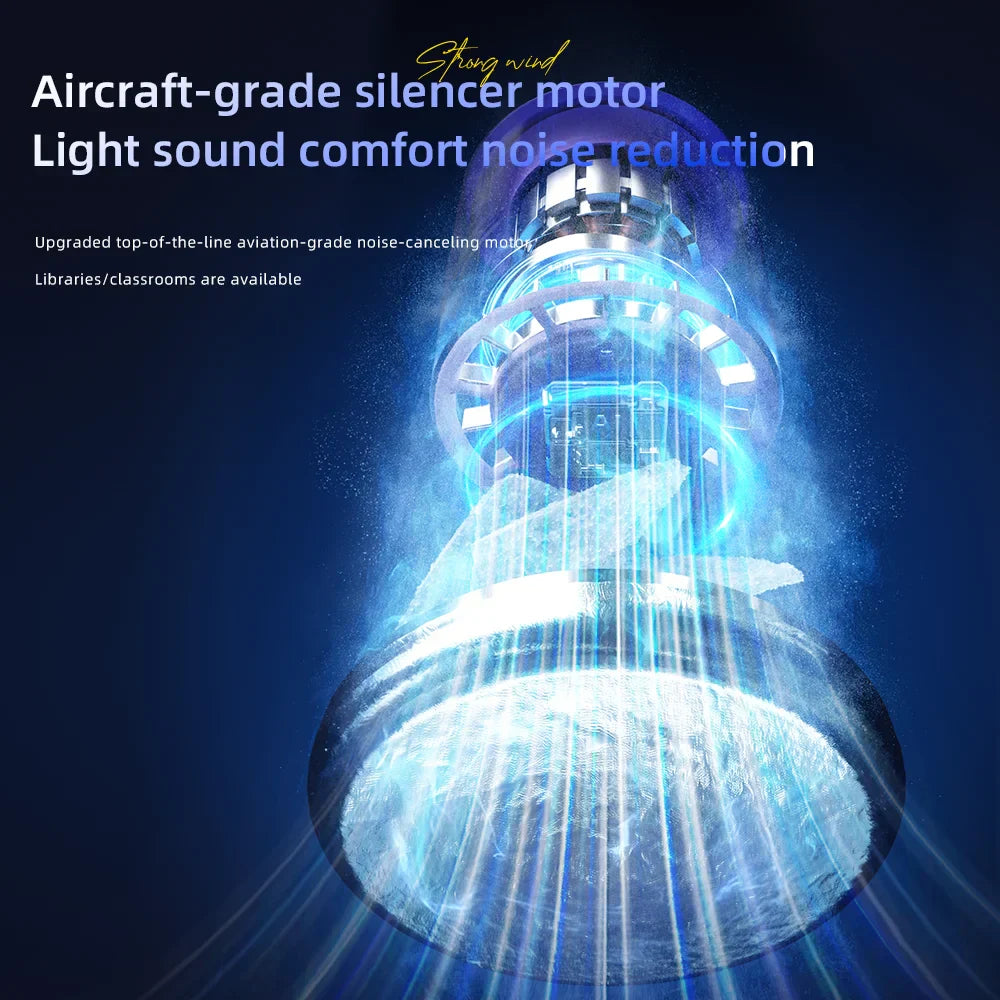 Powerful LED Handheld Bladeless Fan