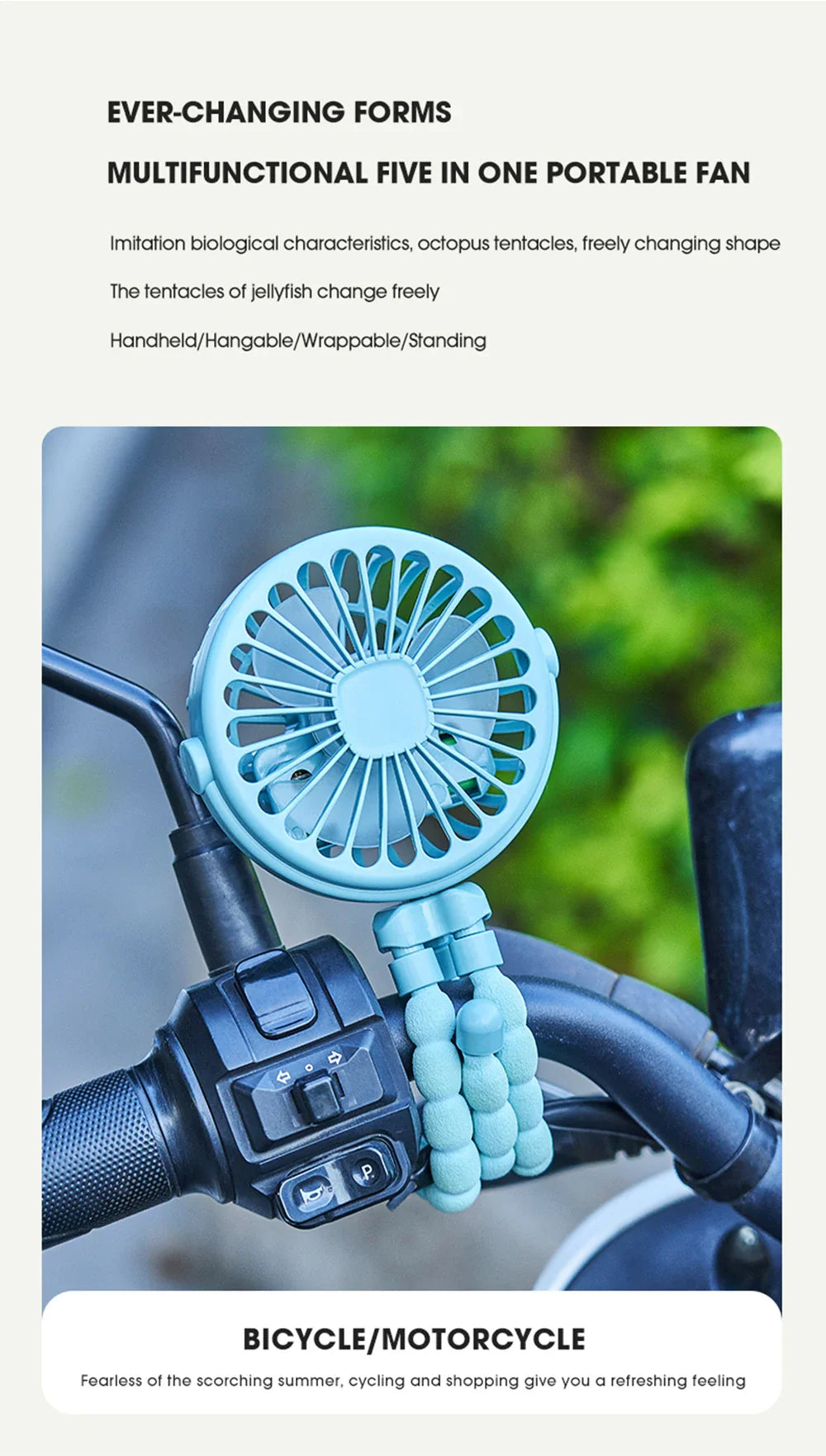 Portable Oscillating Pram Mini Fan Mini