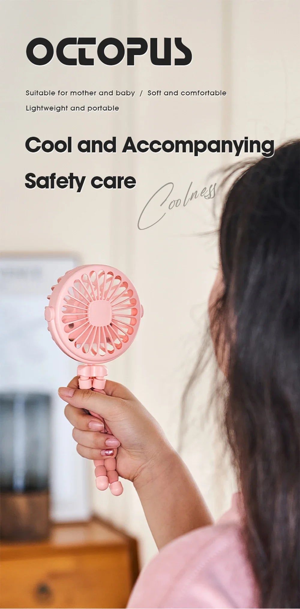 Portable Oscillating Pram Mini Fan Mini
