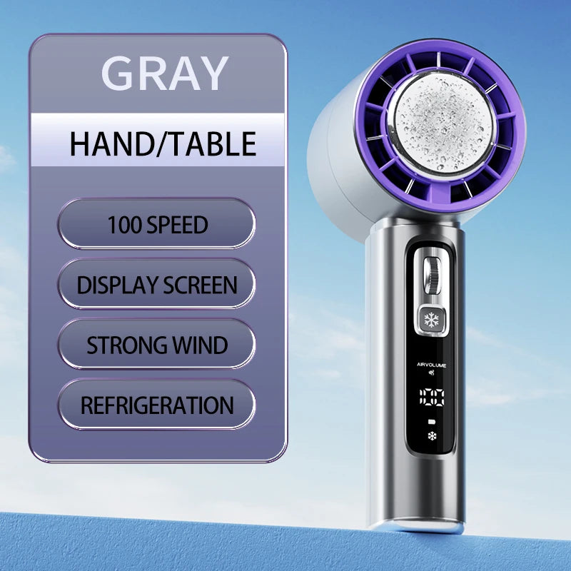 Powerful LED Handheld Bladeless Fan
