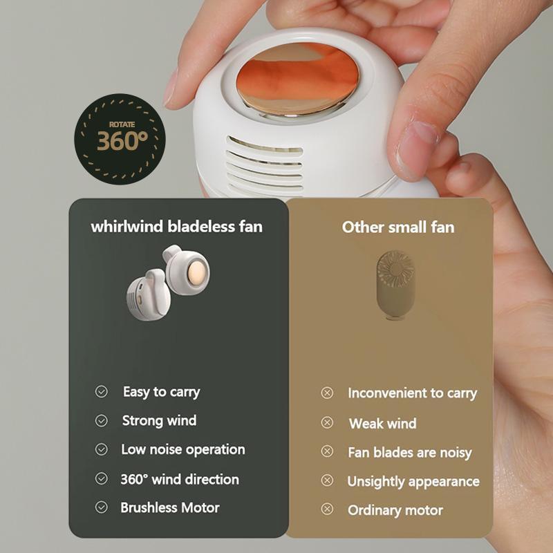 🌀 BreezeMate™ 360° Clip-On Bladeless Fan